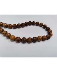 Бусины из яшмы Мариам арабская вязь 8 мм длина нити 39 см 45 бусин beads1 Nobrand