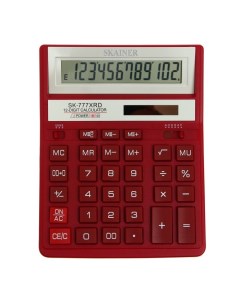 Калькулятор настольный большой SKAINER SK 777XRD 12 разрядов двойное питание двойная па Nobrand