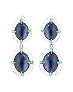 Серьги с кианитом Moonka