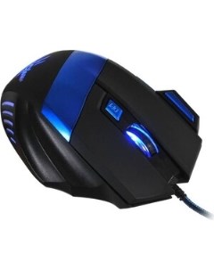 Мышь 775G Ice Claw черный синий оптическая 2400dpi USB 6but Oklick