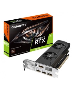 Видеокарта PCI E GeForce RTX 3050 OC Low Profile GV N3050OC 6GL 6GB GDDR6 96bit 8nm 1042 14000MHz 2  Gigabyte