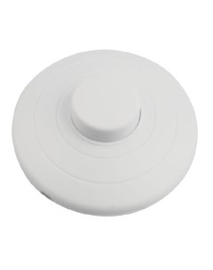 Выключатель 36 3015 кнопка 250V 2А ON OFF белый напольный для лампы Rexant