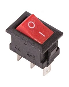 Переключатель 36 2031 клавишный 250V 3А 3с ON ON красный Micro RWB 102 Rexant
