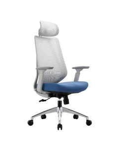 Кресло компьютерное Chairman CH 580 ткань серый голубой 00 07131366 CH 580 ткань серый голубой 00 07
