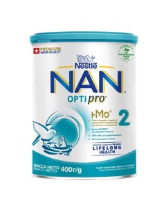 Смесь NAN 2 Optiprо сухая молочная 400г Nestle