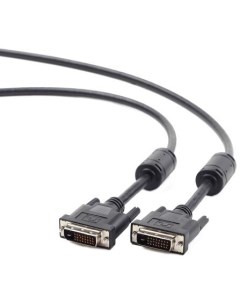 Кабель DVI DVI 3 0м Dual Link экранированный ферритовые кольца черный CC DVI BK 10 Gembird