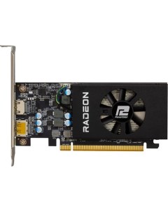 Видеокарта AMD Radeon RX 6400 AXRX 6400 LP 4GBD6 DH 4ГБ GDDR6 Low Profile Ret Powercolor