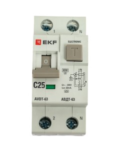 Дифференциальный автоматический выключатель Ekf
