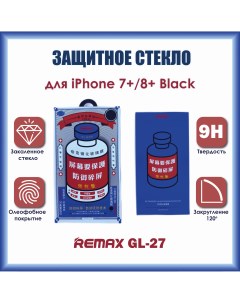 Защитное стекло Medicine Glass GL 27 3D для iPhone 7 Plus 8 Plus Black Remax