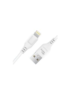 Кабель Lightning USB 1м белый Aksberry