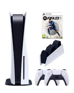 Игровая приставка PlayStation 5 Игра FIFA 23 2 ой геймпад зарядная станция 3 ревизия Sony