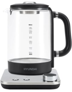 Чайник электрический HYK G5401 1 7 л серебристый Hyundai