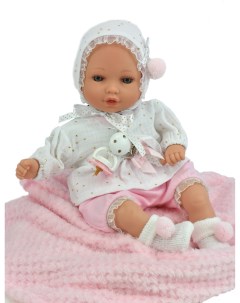 Пупс Новорожденная девочка озвученная в одеяле 40 см арт 403 Marina&pau