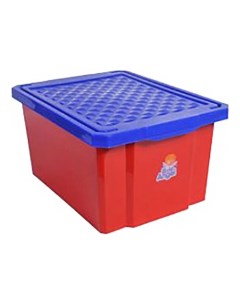 Ящик для хранения игрушек 57 л красный Plastic republic