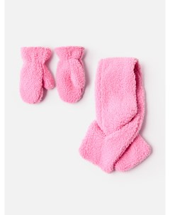 Комплект из шарфа и варежек для девочек розовый 001 размер 98 104 1119431001 H&m