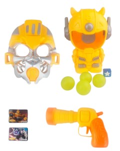 Тир со стрельбой Трансформеры Бамблби Transformers маска бластер игрушечный Starfriend