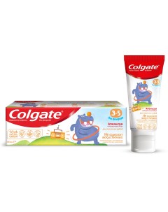 Зубная паста детская без фторида от 3 до 5 лет со вкусом апельсина 60 мл Colgate