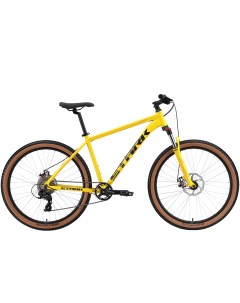Велосипед Hunter 27 2 D 2024 20 желтый темно серый Stark