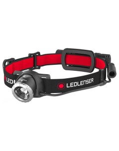 Туристический фонарь H8R черный красный 3 режима Led lenser