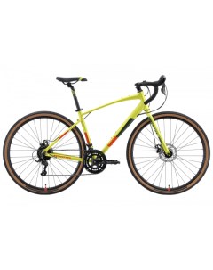 Велосипед Gravel 700 3 D 2024 20 Лимонный матовый оранжевый зеленый Stark