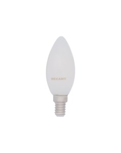 Лампа филаментная Свеча CN35 9 5 Вт 4000K E14 матовая колба 604 096 Rexant