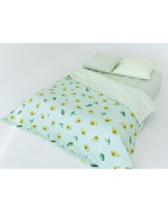 Комплект постельного белья с одеялом Авокадо семейный Doncotton