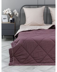 Комплект постельного белья с одеялом Шоколадный крем семейный Doncotton