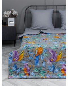 Комплект постельного белья с одеялом Тропикана семейный Doncotton