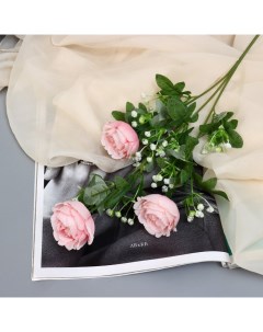 Цветы искусственные Роза Амория 7х62 см светло розовый Poetry in flowers