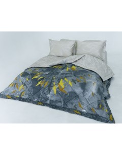 Комплект постельного белья с одеялом сатин Солнечные птицы семейный Doncotton