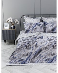 Комплект постельного белья с одеялом сатин Минерал семейный Doncotton