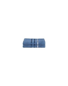 Полотенце Stripe 70 х 130 см махровое синее Homeclub