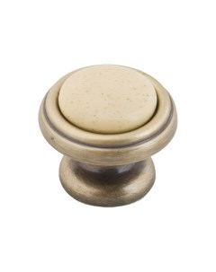 Ручка кнопка с фарфором Д31 Ш31 В26 оксидированная бронза бежевый KF03 05 OAB Кerron