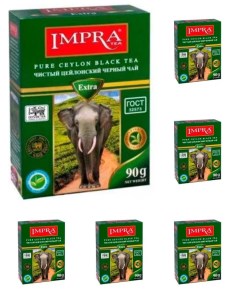 Чай зеленый IMPRA листовой 90 г х 6 шт Impra tea