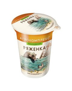 Ряженка Агрокомплекс 4 300 мл Агрокомплекс натуральные продукты