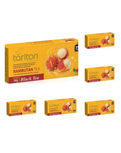 Чай чёрный Rambutan 25 пакетиков х 6 шт Tarlton