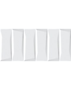 Плитка Evolution EVG053 облицовочная рельеф кирпичи белый 20x44 1 05 м2 Cersanit