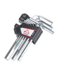 Набор имбусовых ключей HEX шестигранников 9пр короткие с магнитайзером R1060030 Arnezi