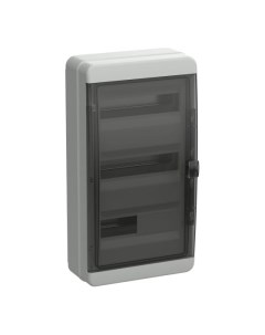 Корпус пластиковый TEKFOR КМПн 36 IP65 черная прозрачная дверь Iek