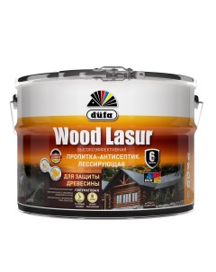 Пропитка для дерева Wood Lasur Орех 9 л Dufa