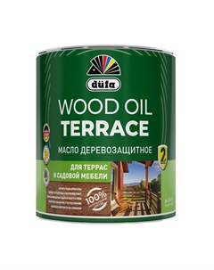 Масло Wood OIL Terraсe бесцветный 0 8л Dufa