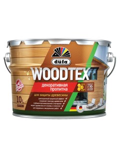 WOOD TEX Пропитка декоративная тик 10л Dufa