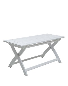 Лавочка скамейка складная без спинки цвет белый из берёзовой фанеры Plydeart