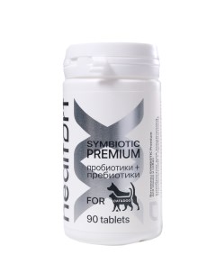Витамины для кошек и собак Premium SYMBIOTIC c пробиотиком и пребиотиком 90 таб Healfort