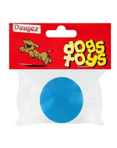 Игрушка для собак мяч синий 5см Dougez