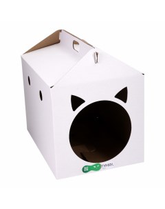 Домик для кошек Kubik 35 х 35 х 50 см картон Тумяу