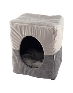 Домик для кошек и собак Prestige Cube трансформер 40 x 40 x 40 см серый Foxie