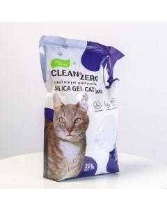 Наполнитель для кошачьего туалета CLEAN ZERO силикагелевый Свежесть океана 3 8 л 1 6 кг Clean plus zero