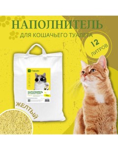 Наполнитель для кошачьего туалета соевый желтый 12 л Вгоршок