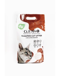 Наполнитель для кошачьего туалета Clean комкующийся бентонитовый аромат Кофе 5л 4кг Clean plus zero